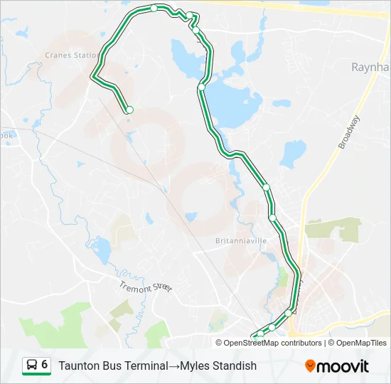 6 Bus Line Map