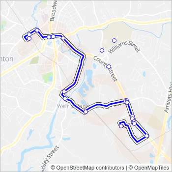8 Bus Line Map
