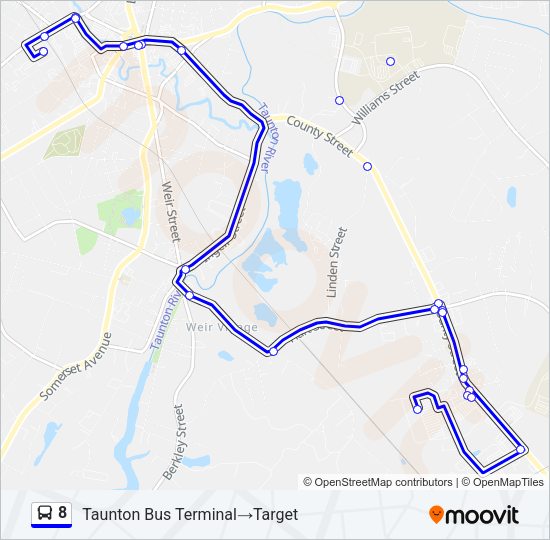 8 Bus Line Map