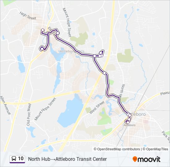 10 bus Line Map