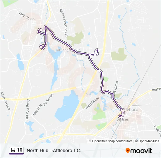 10 Bus Line Map