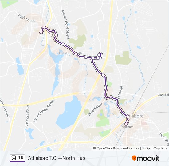 10 Bus Line Map