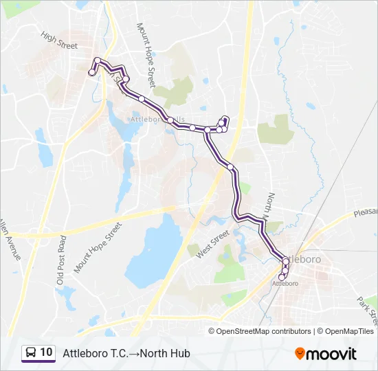 10 Bus Line Map