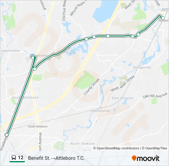 12 Bus Line Map