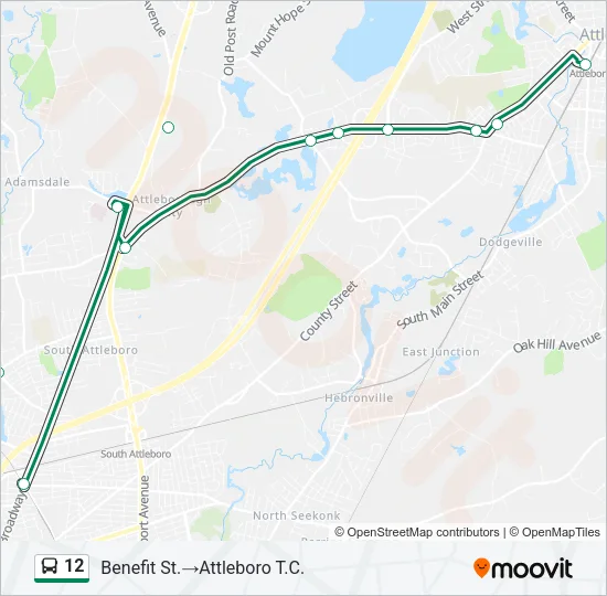 12 Bus Line Map