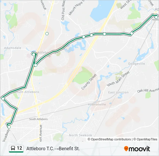 12 Bus Line Map