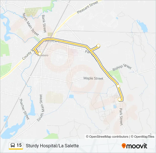 15 Bus Line Map