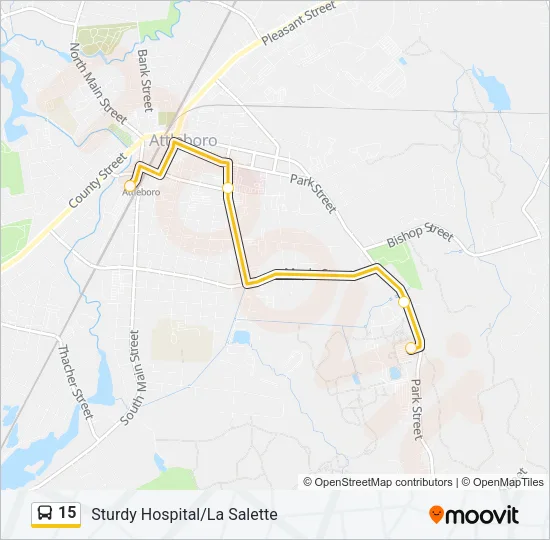 15 Bus Line Map