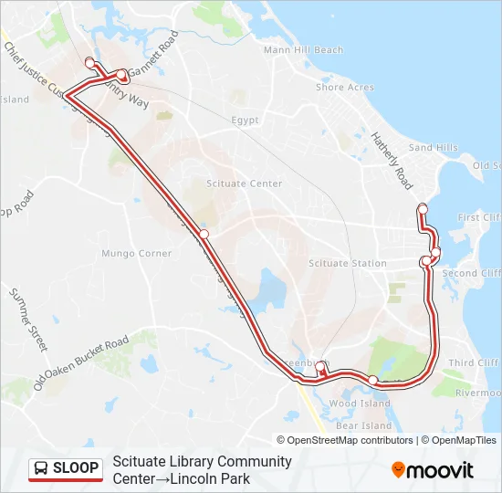 SLOOP Bus Line Map