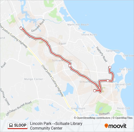 SLOOP Bus Line Map