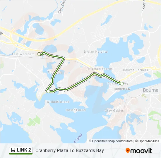 LINK 2 Bus Line Map