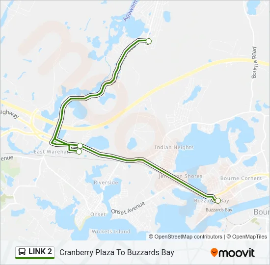 LINK 2 Bus Line Map
