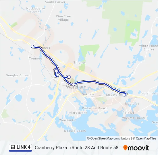 LINK 4 Bus Line Map