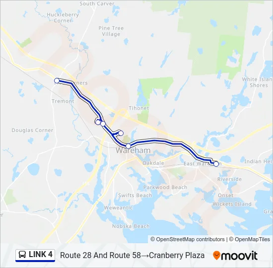LINK 4 Bus Line Map