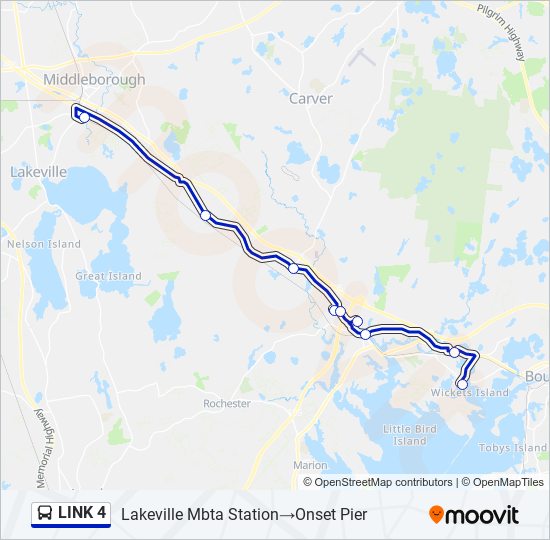 LINK 4 bus Line Map