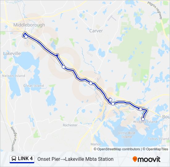 LINK 4 Bus Line Map