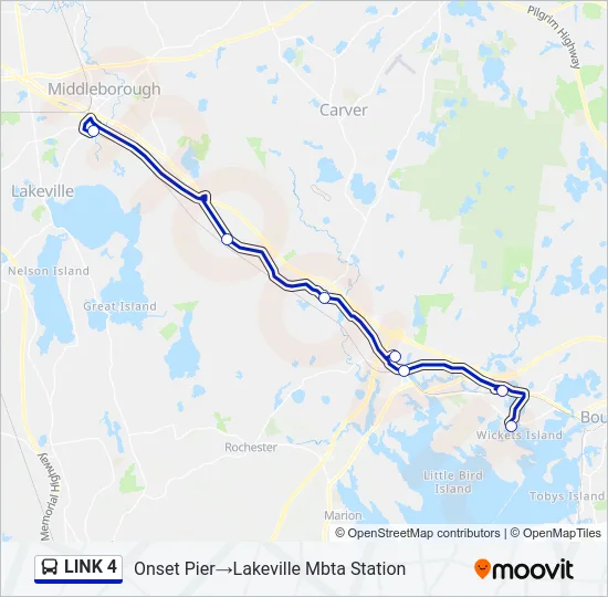 LINK 4 Bus Line Map