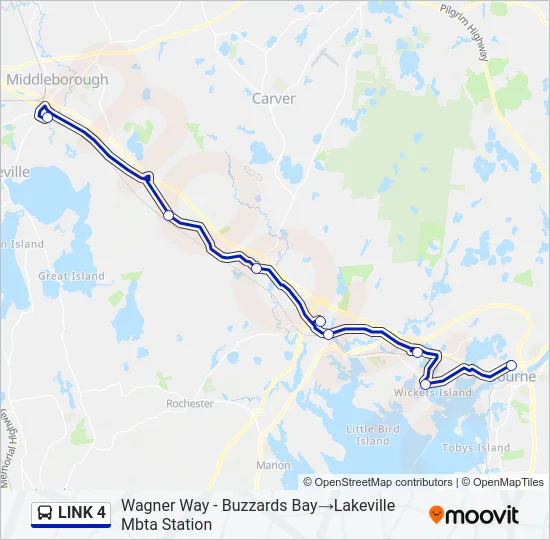LINK 4 Bus Line Map