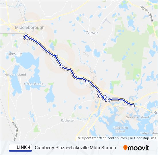 LINK 4 bus Line Map