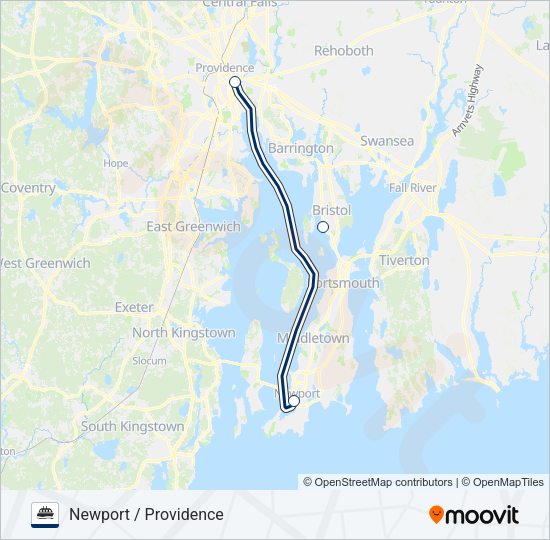 SEASTREAK Ferry Line Map