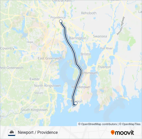 SEASTREAK Ferry Line Map