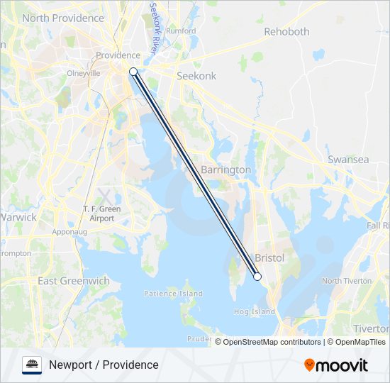 SEASTREAK Ferry Line Map