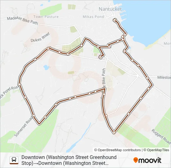 MIACOMET LOOP Bus Line Map