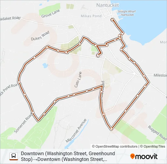 MIACOMET LOOP Bus Line Map