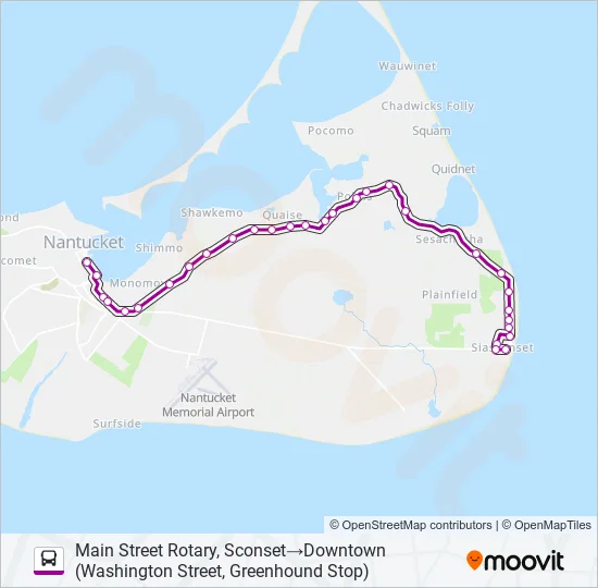 SCONSET VIA POLPIS ROAD ROUTE Bus Line Map