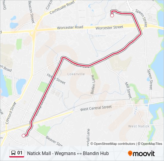 Mapa de 01 de autobús