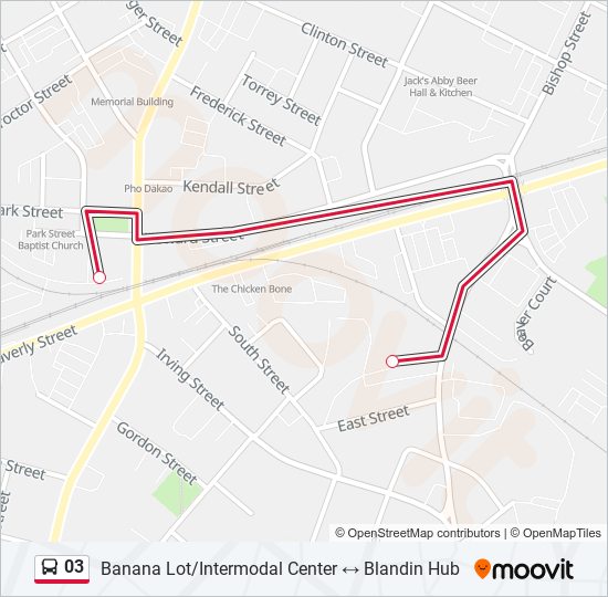 Mapa de 03 de autobús