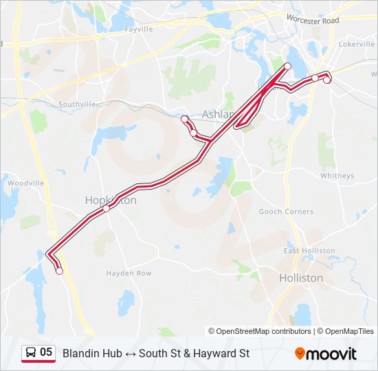 Mapa de 05 de autobús