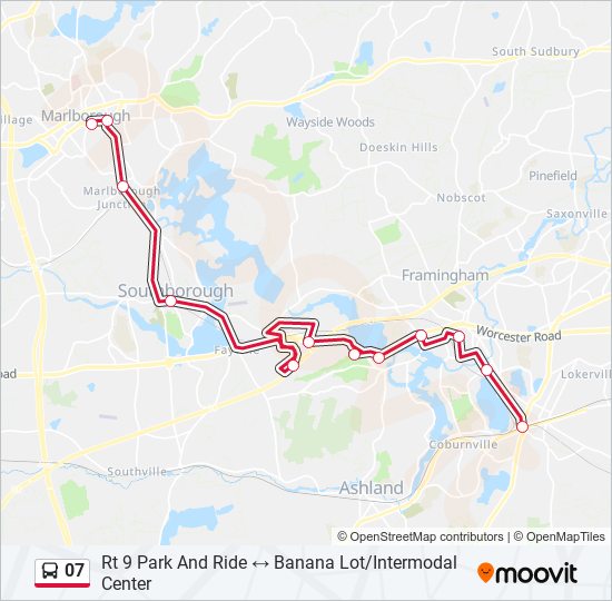 Mapa de 07 de autobús