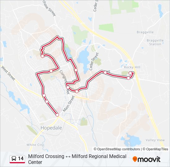 Mapa de 14 de autobús