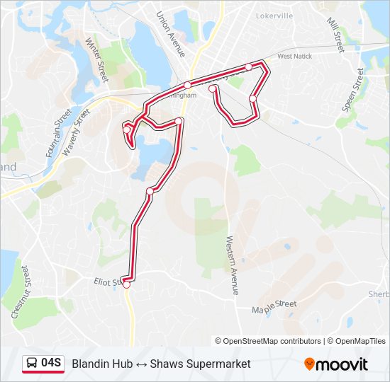 04S Bus Line Map