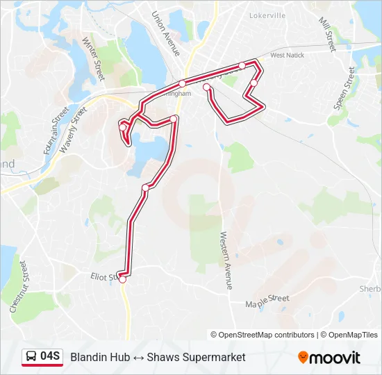 04S Bus Line Map