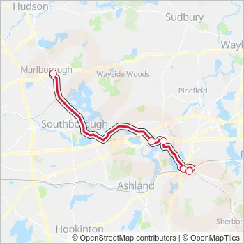 07C Bus Line Map