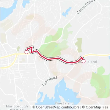 07C Bus Line Map