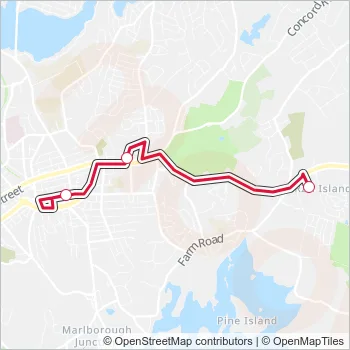 07C Bus Line Map