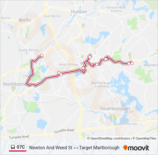 07C Bus Line Map