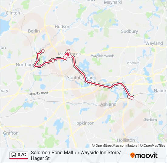 07C bus Line Map