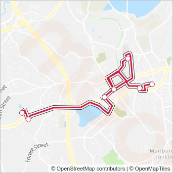07C Bus Line Map