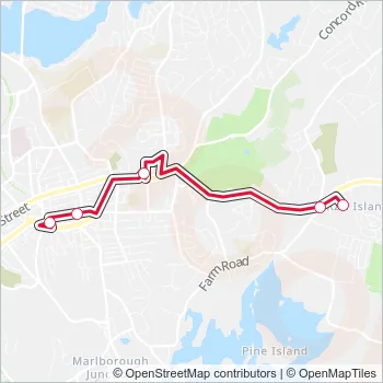07C Bus Line Map