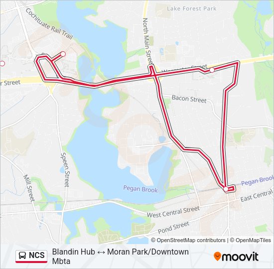 NCS Bus Line Map