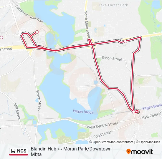NCS Bus Line Map