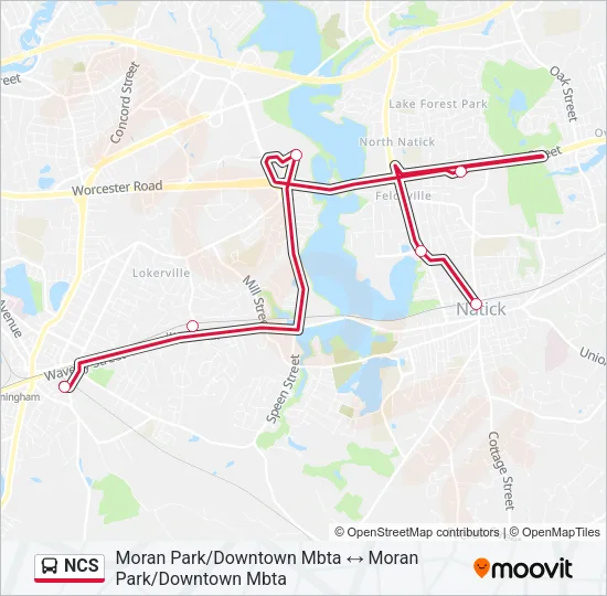 NCS Bus Line Map