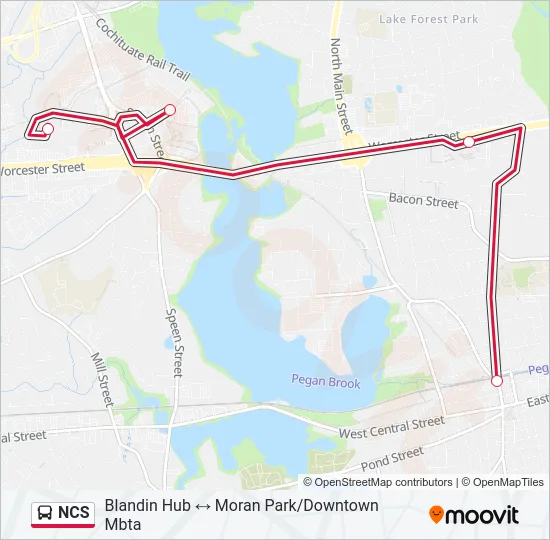 NCS Bus Line Map
