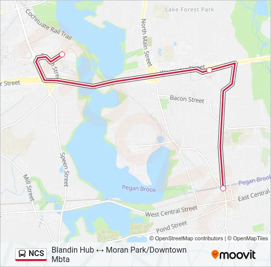 NCS Bus Line Map