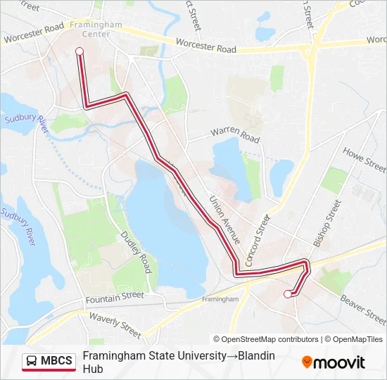 MBCS Bus Line Map