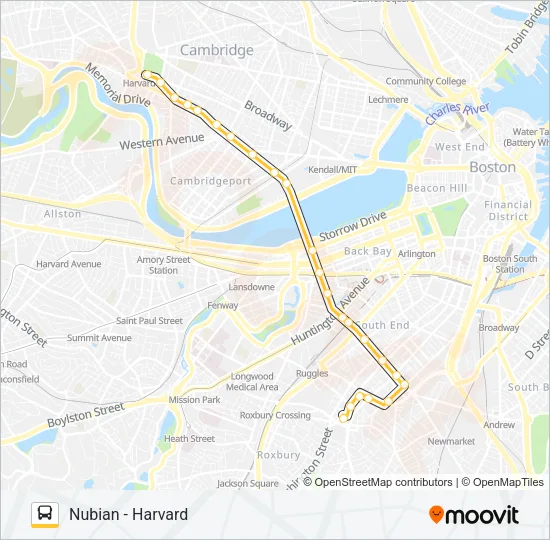 1 Bus Line Map